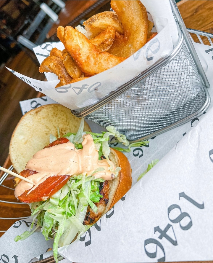 So Cal Turkey Burger.