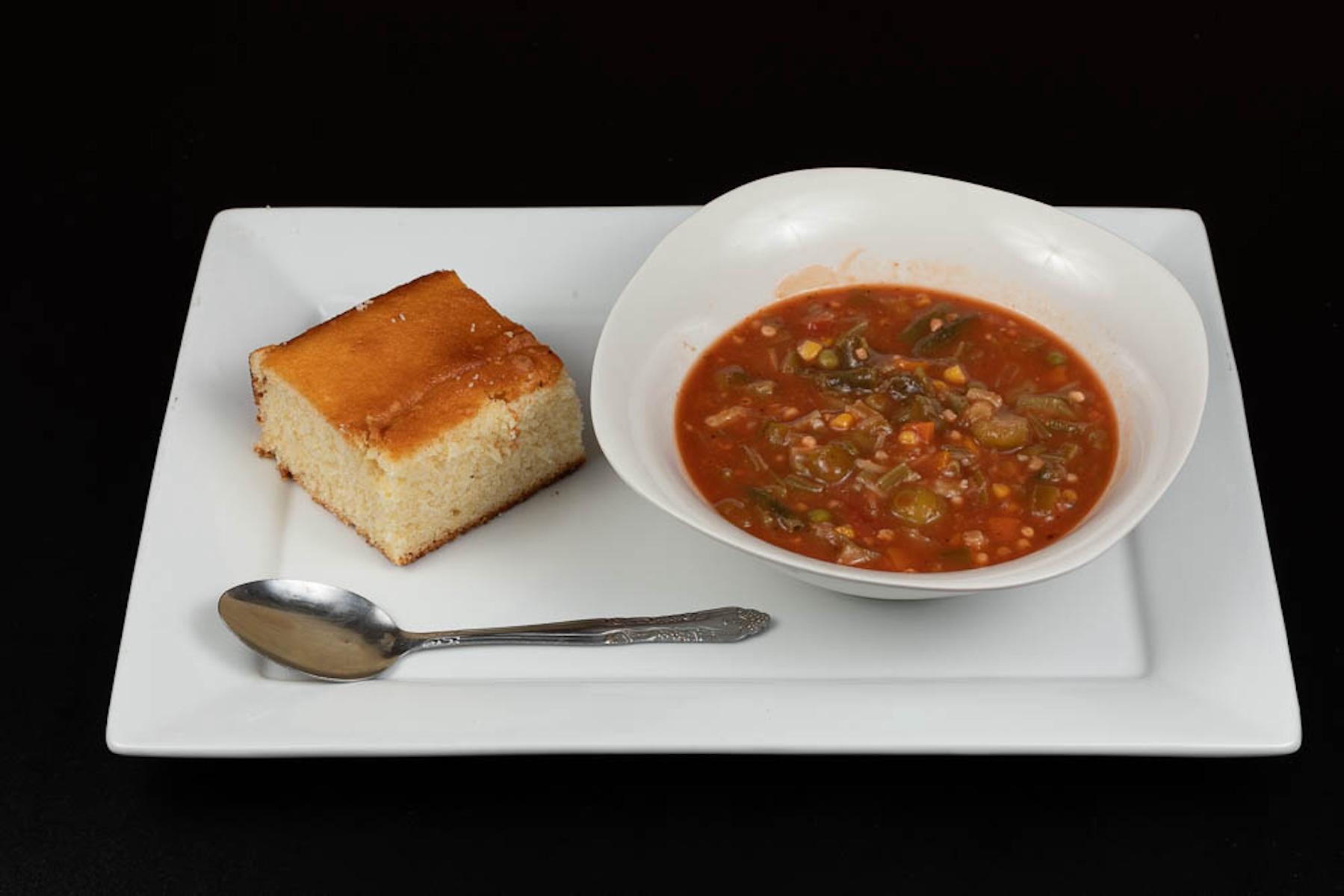 Gail's Okra Soup Meal.