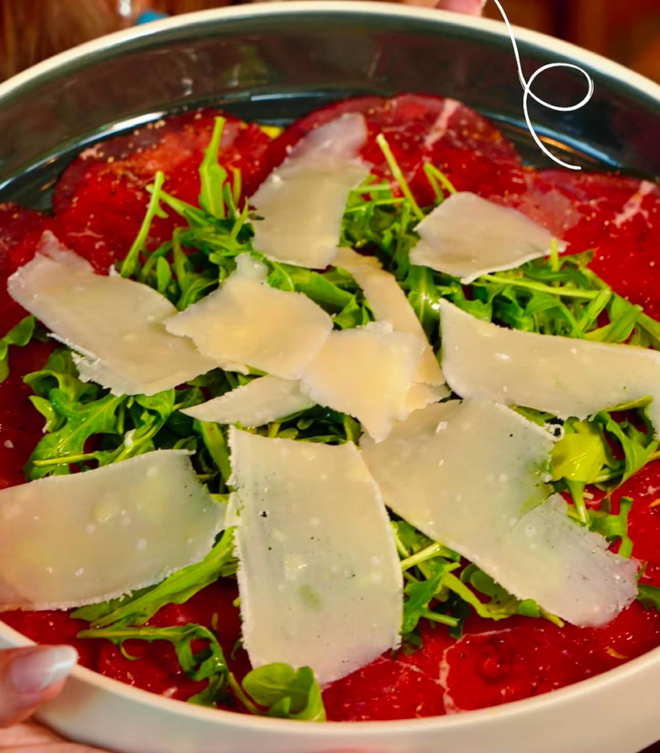 Carpaccio de Lomo Sellado en la Brasa.