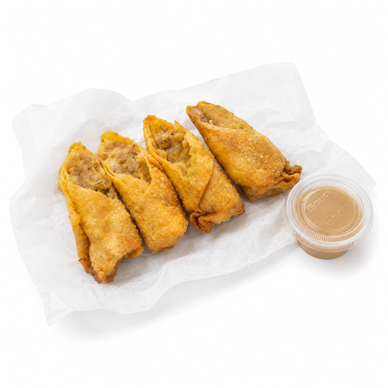 Fire King Egg Rolls.