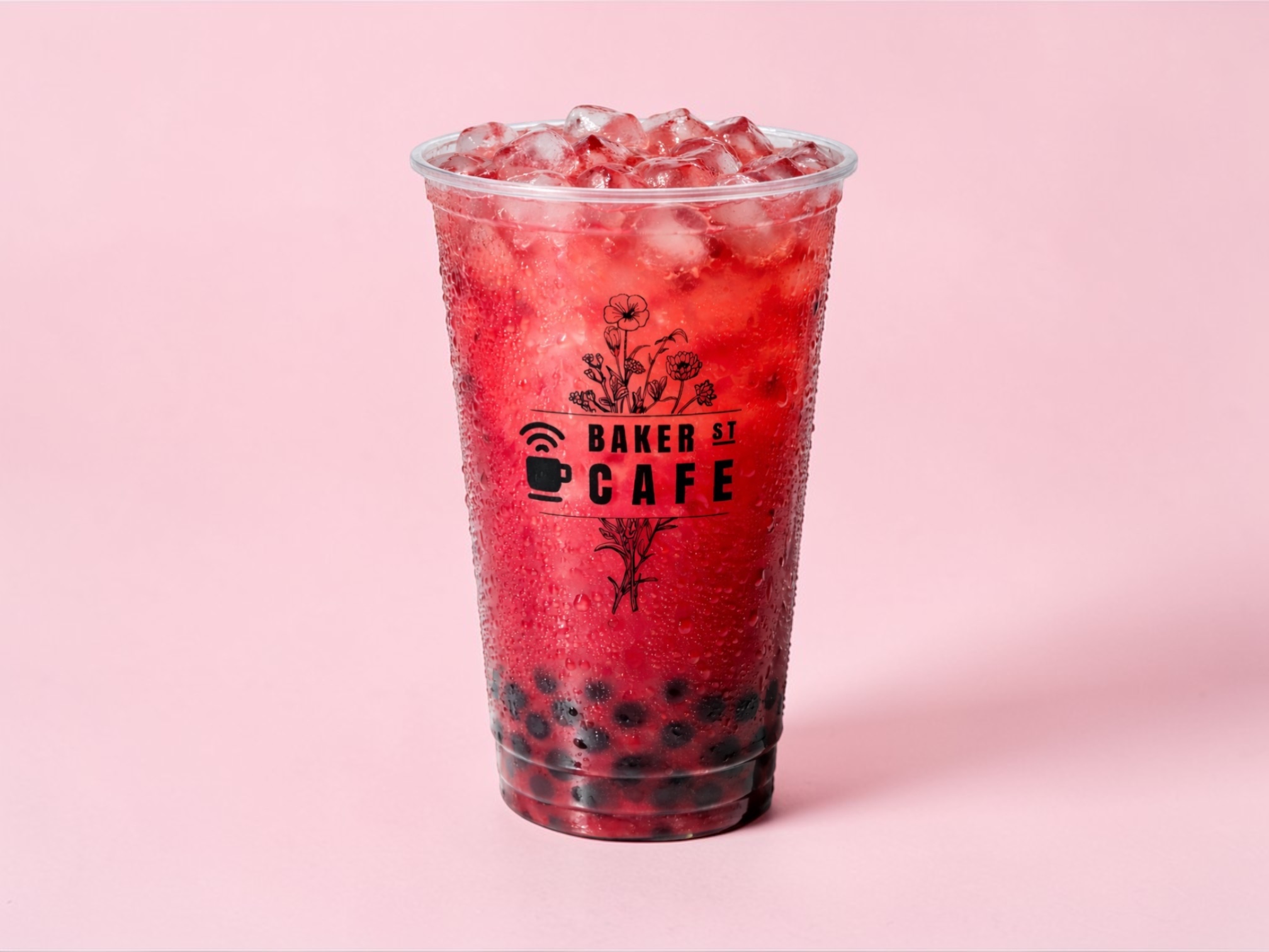 Raspberry Hibiscus Boba.