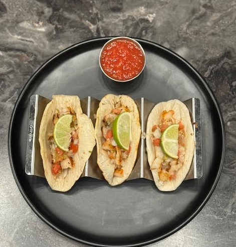 Shrimp Street Tacos.
