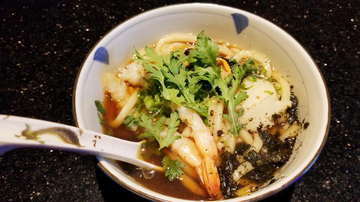 Seafood Udon.
