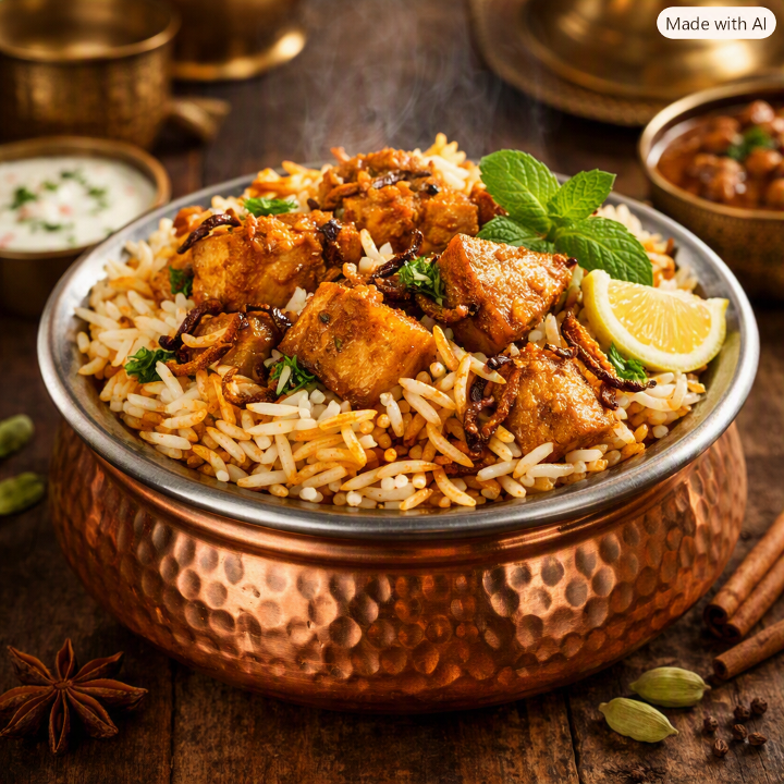 Jackfruit Dum Biryani.