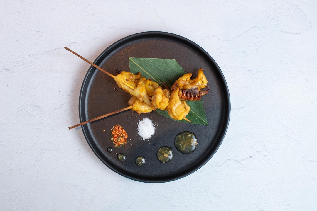 Ika (Tentacles) Yakitori.