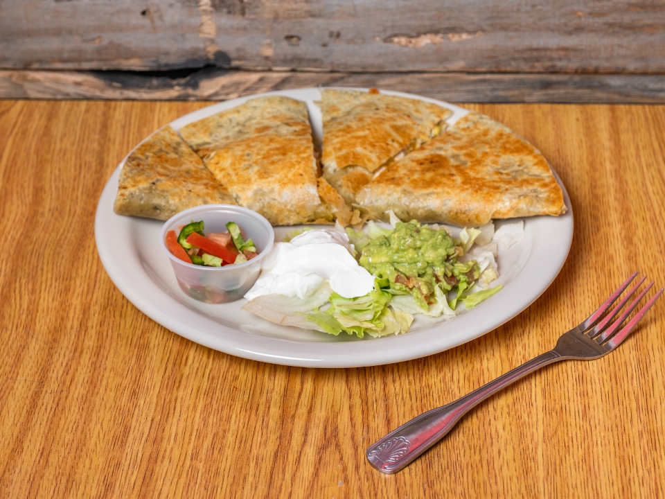 Chicken Spinach Quesadilla.