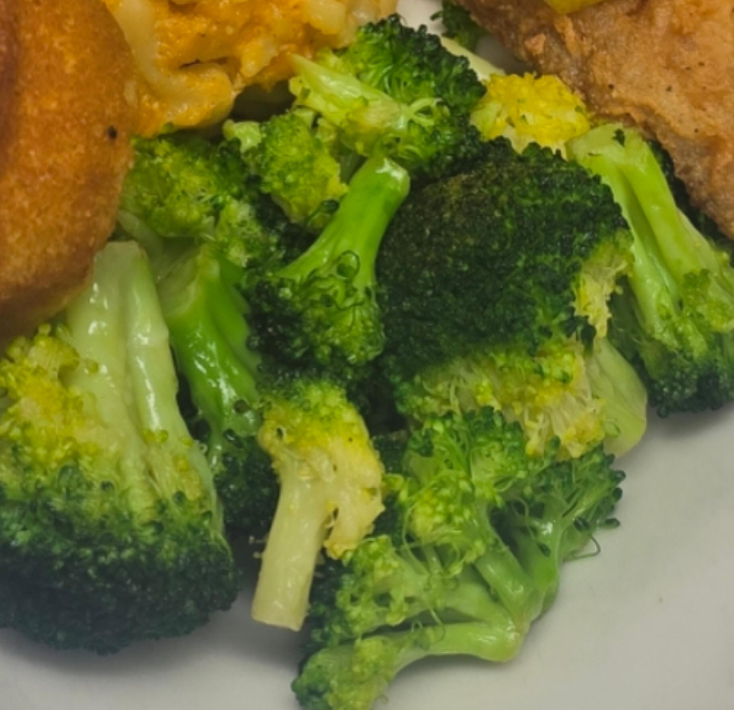 Steamed Broccoli.