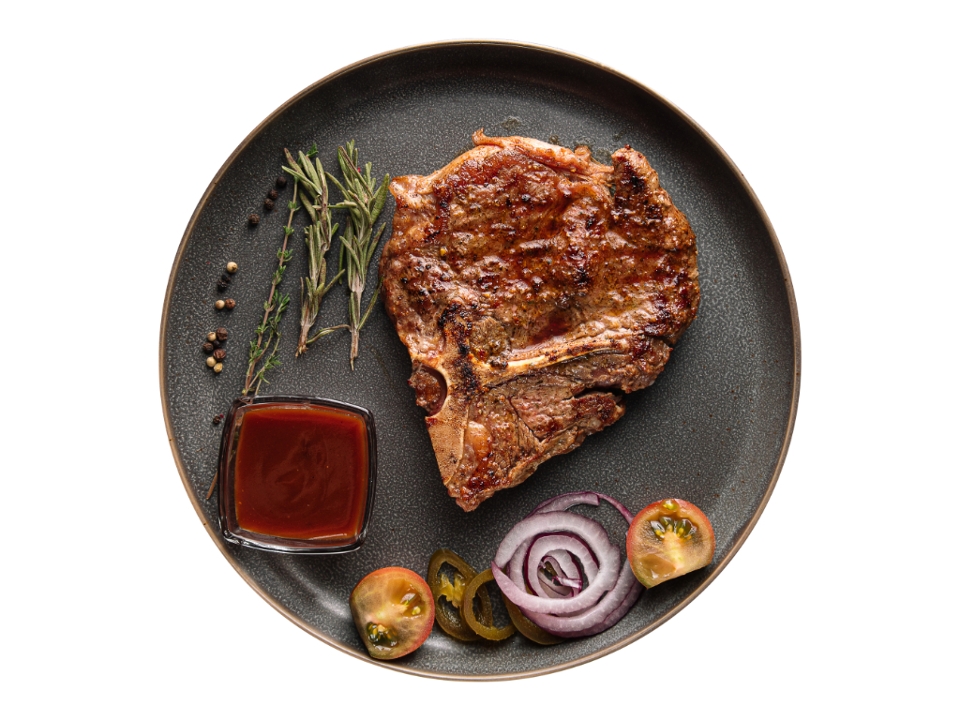 New York Strip Steak.