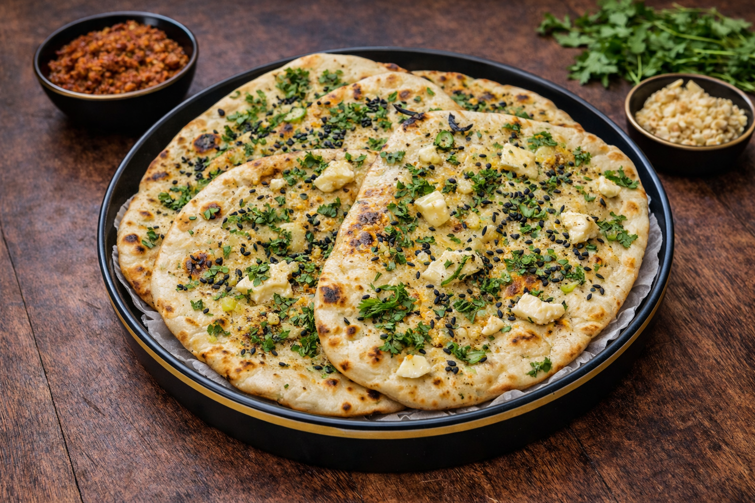 Chili Garlic Naan.