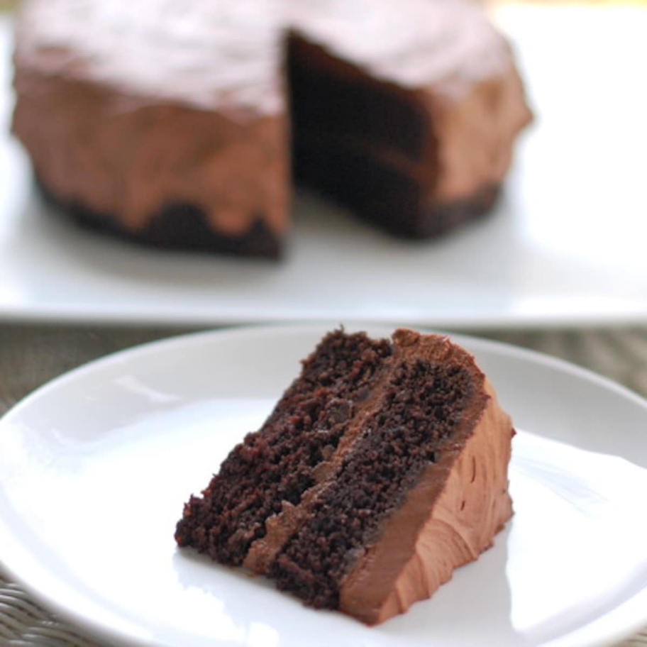 Double Chocolate Cake.