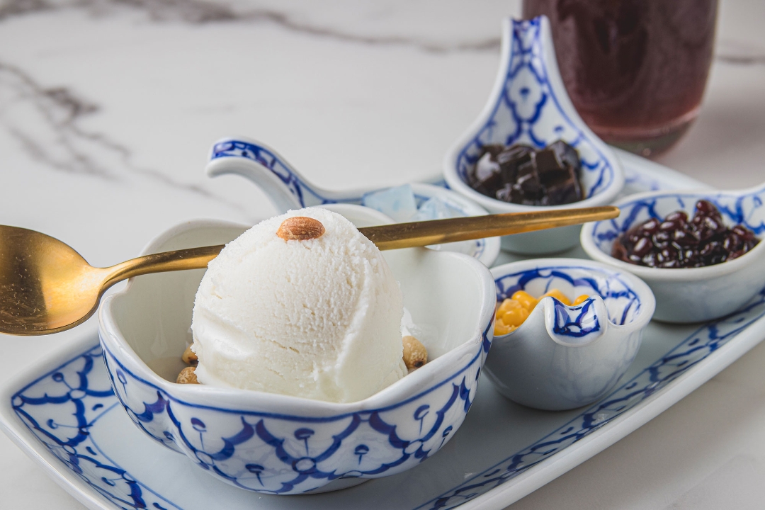 Homemade Coconut Ice Cream.