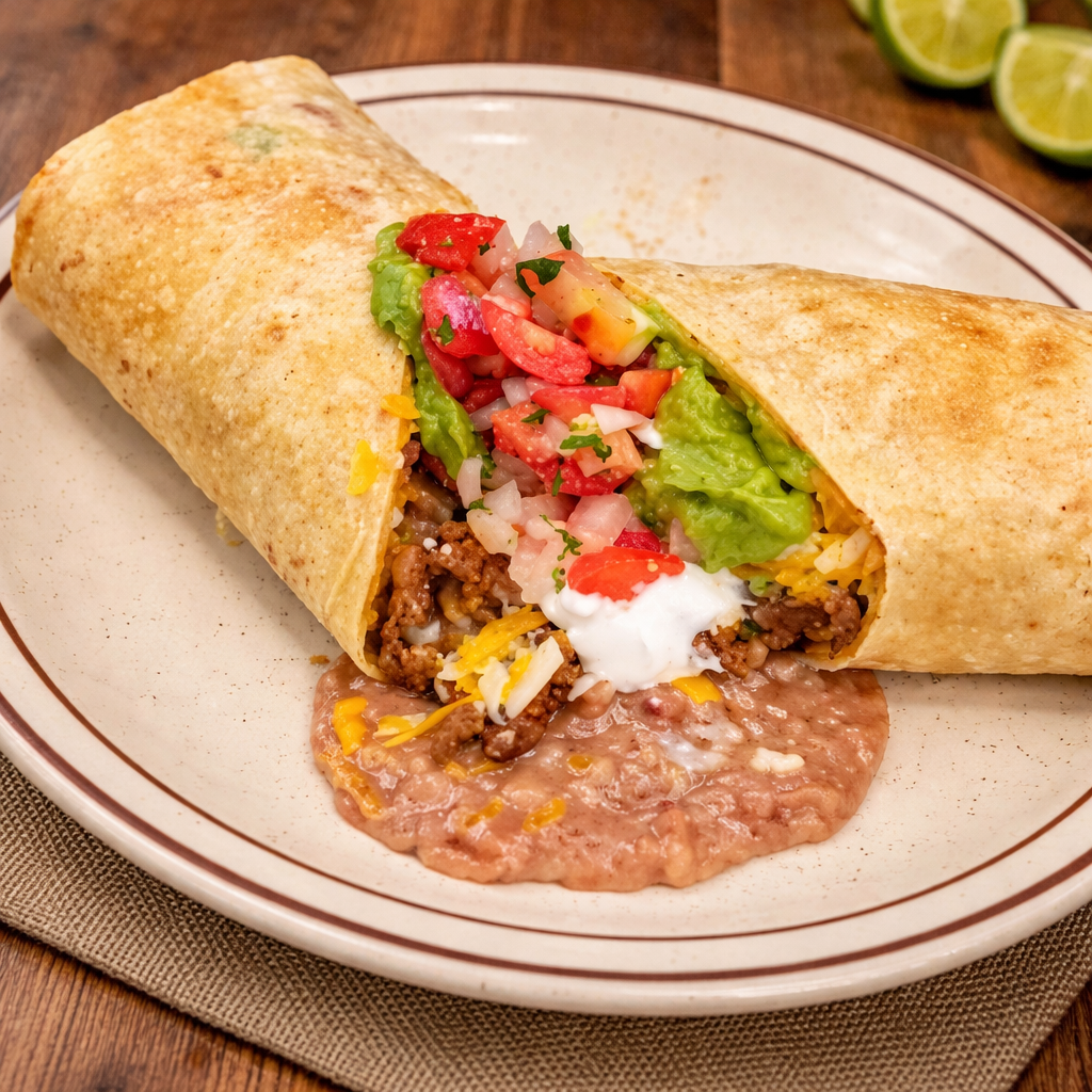 Carne Asada Burrito.