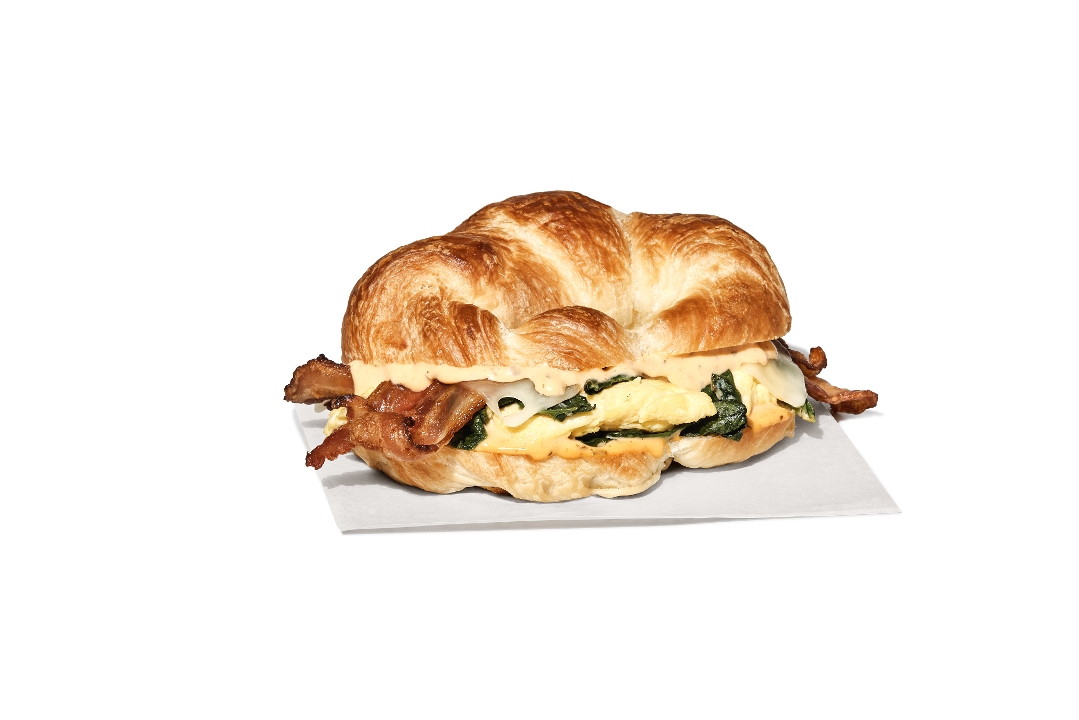 Spinach Bacon Swiss Croissant.