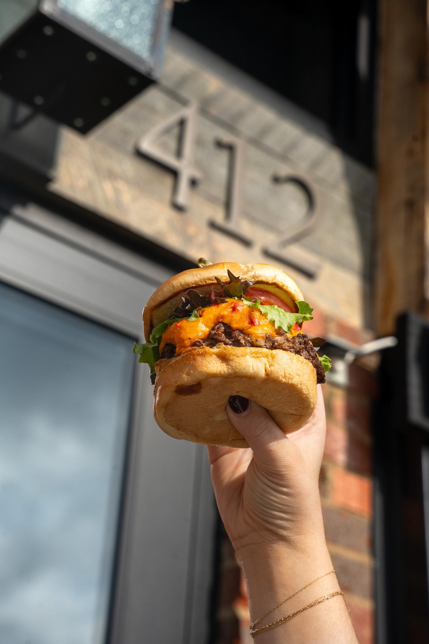 Smoked Gouda Burger.
