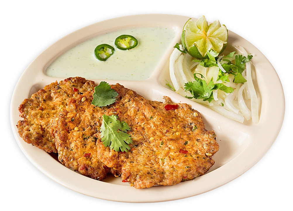 Chicken Chapli Kabob*.