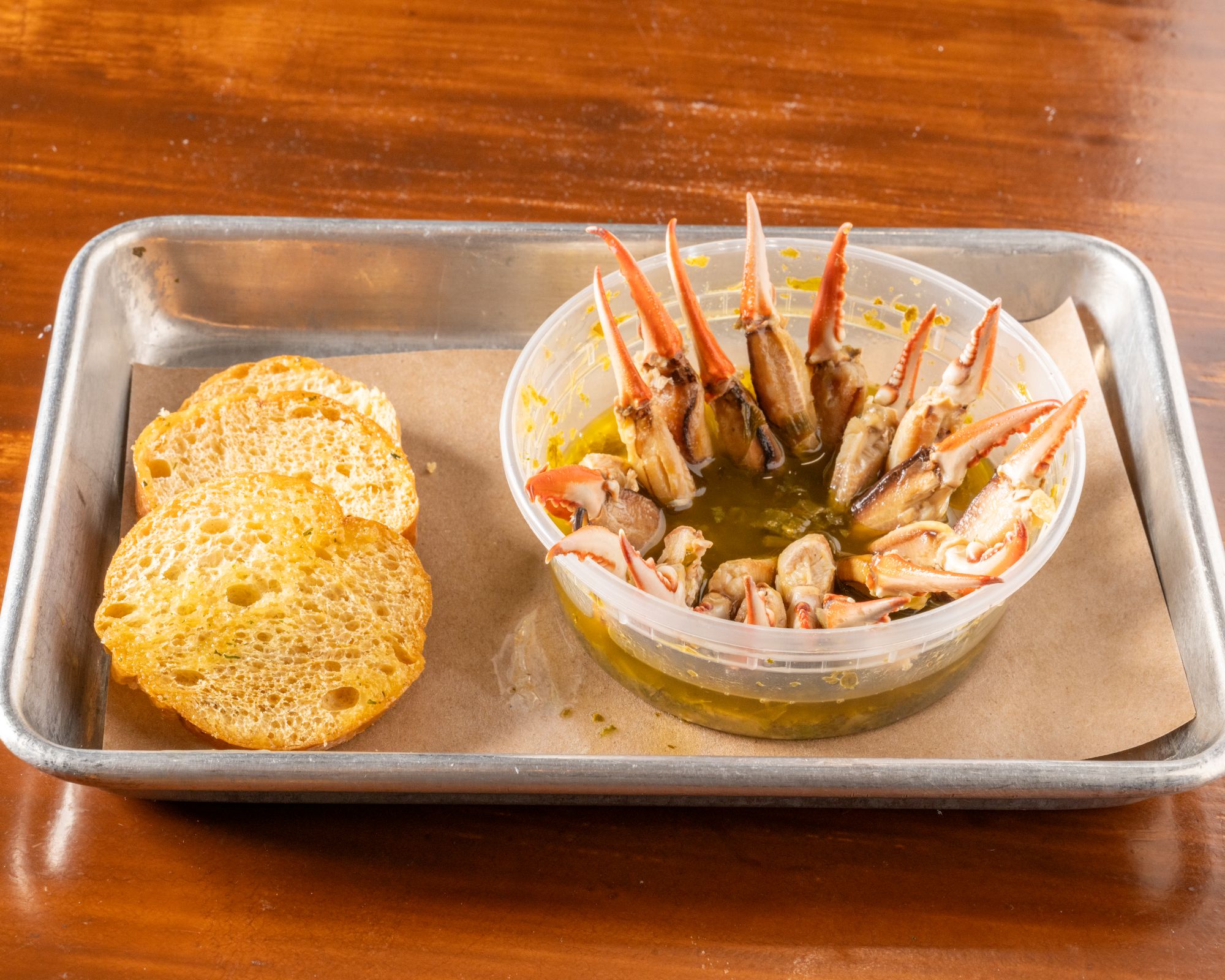 Marinated Crab Claws.