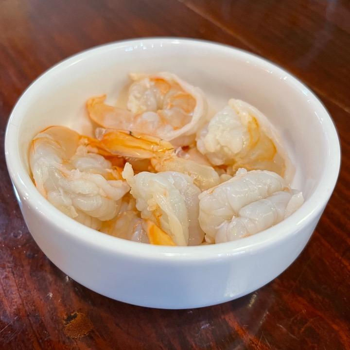 SIDE Steamed Shrimp.