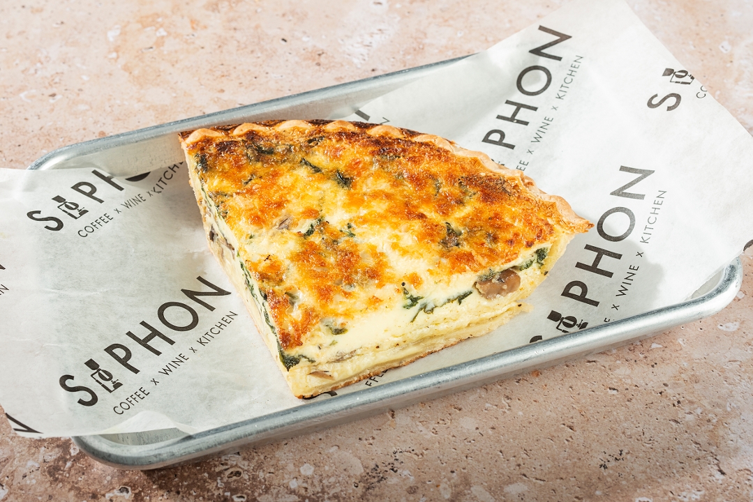 *Spinach And Mushroom Quiche.
