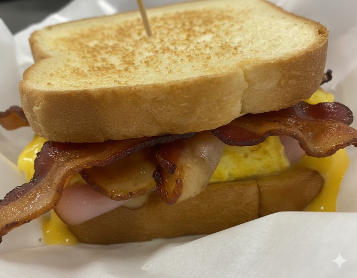 Egg/Cheese/Bacon-Huevo/Queso/Tocineta.