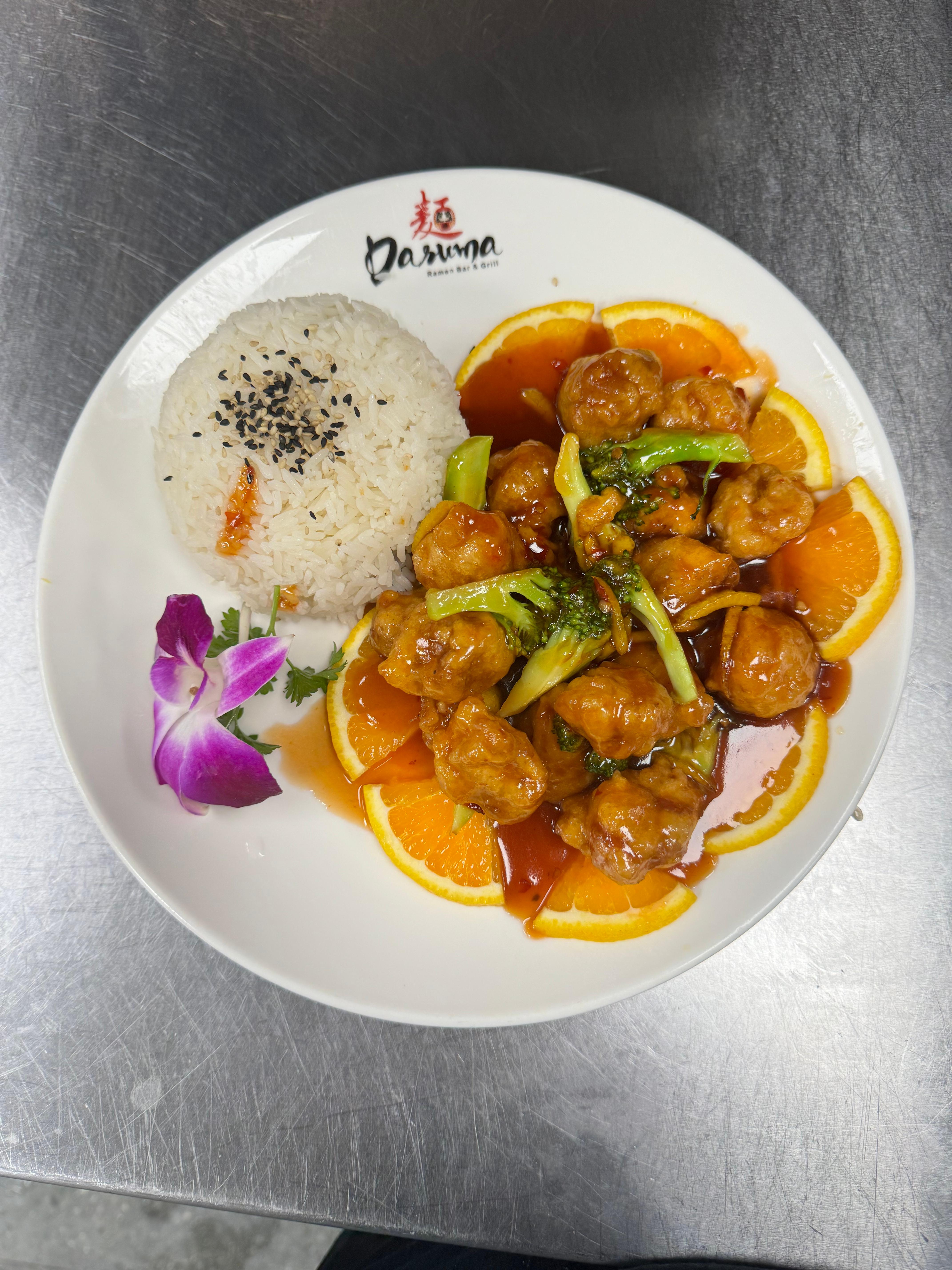 Orange Chicken.