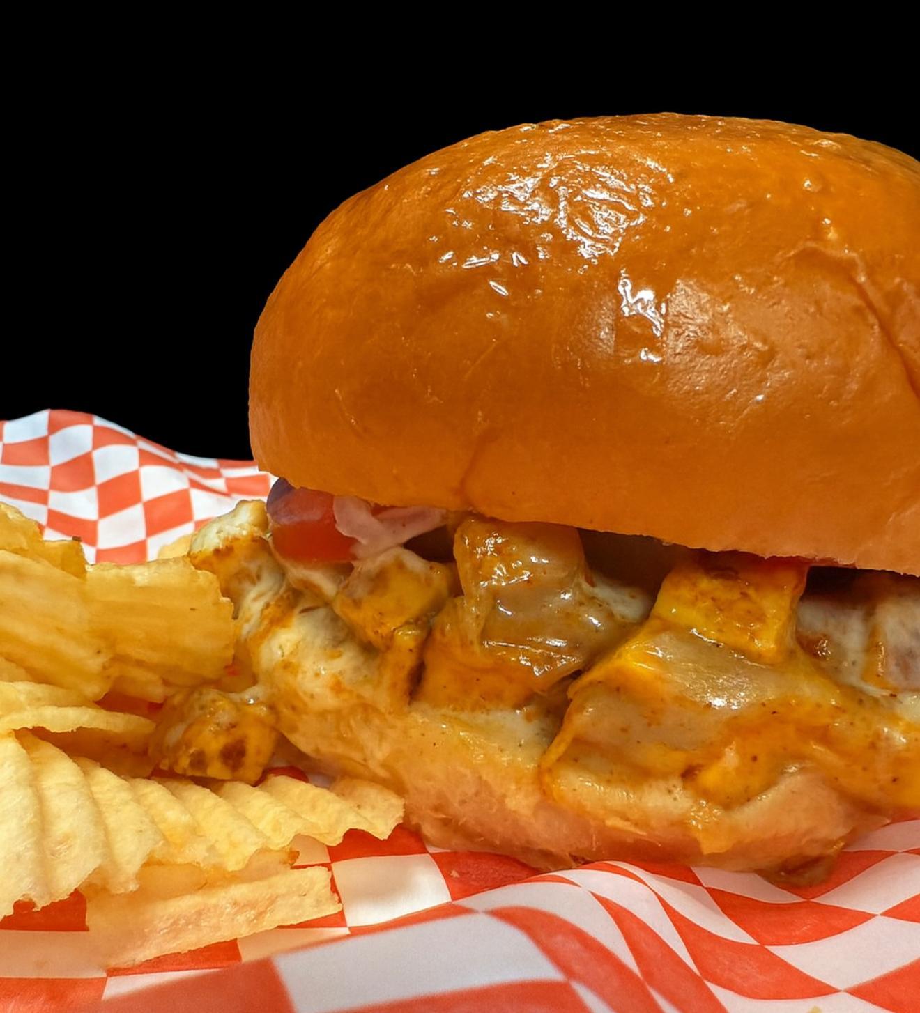 Classic Paneer Burger.