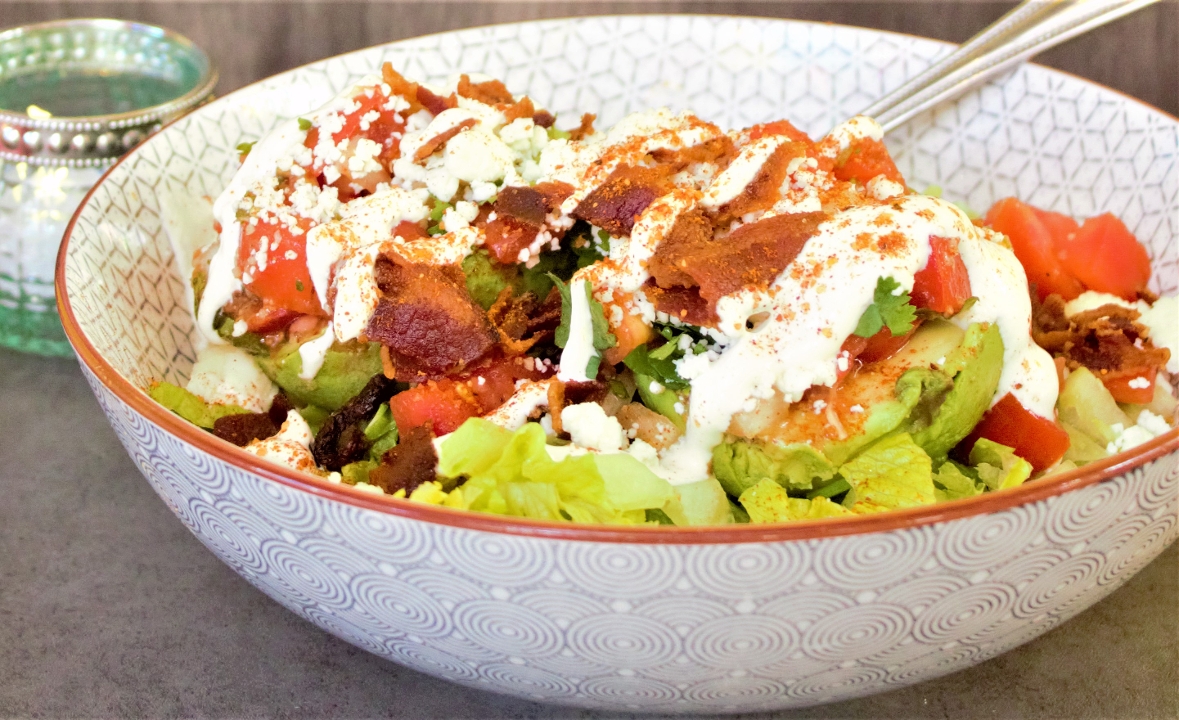 BLTA Stuffed Avocado.