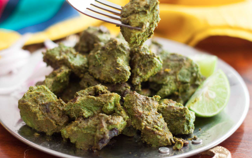 Hariyali Chicken Tikka.