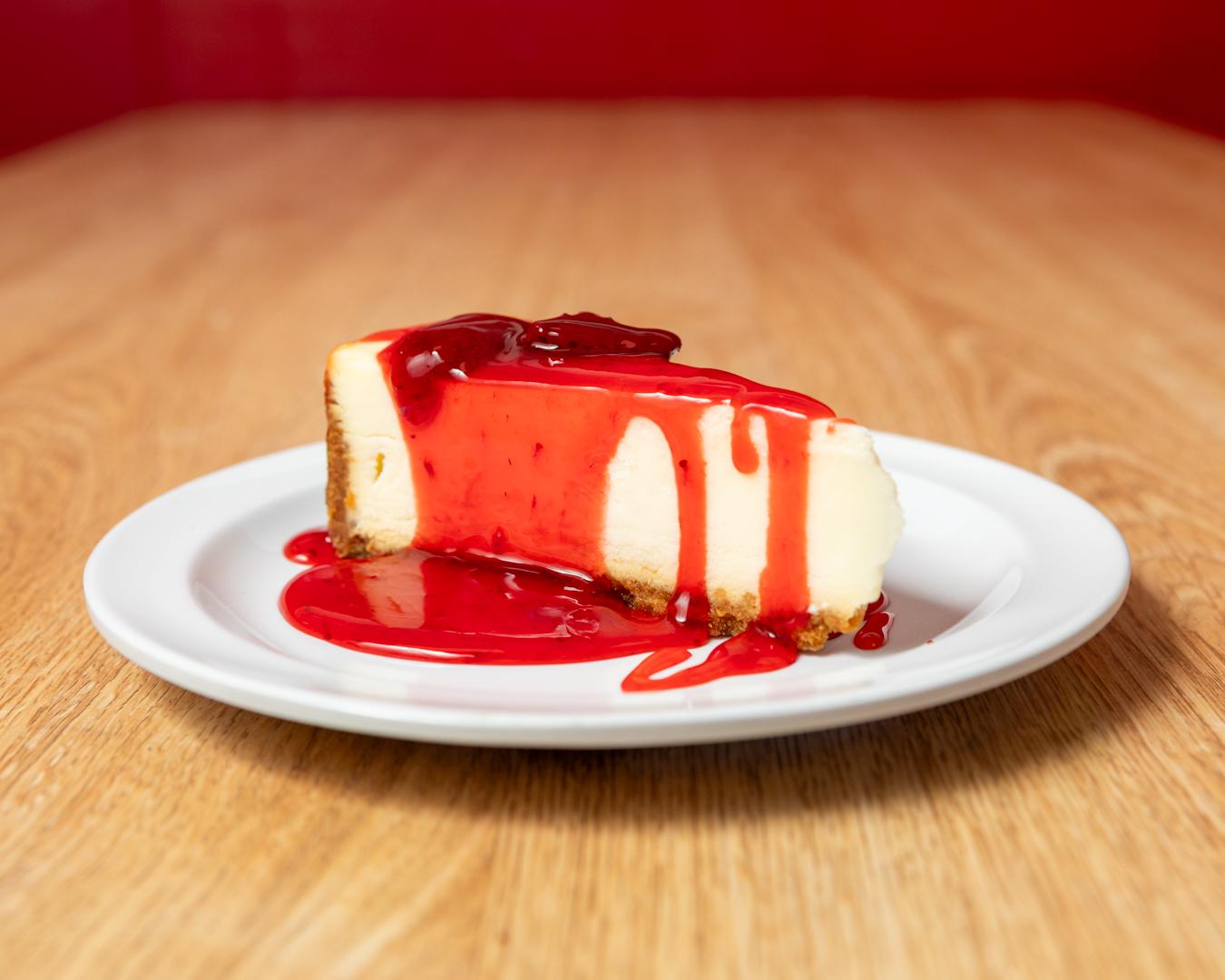 Cheesecake with Strawberries.