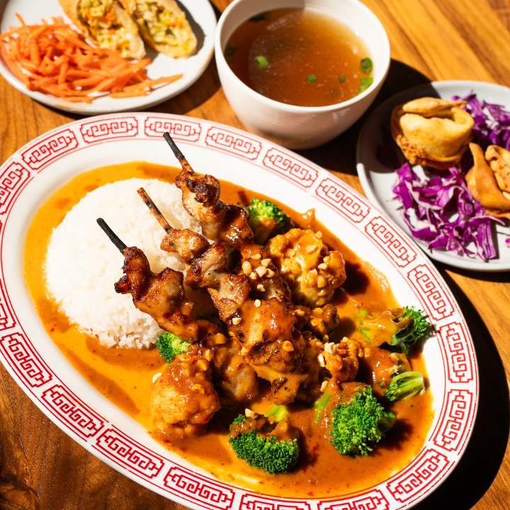 “Pra Ram” Peanut Bomb Lunch Special.