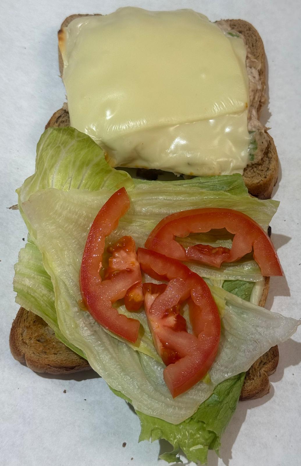 Tuna Melt Sandwich.