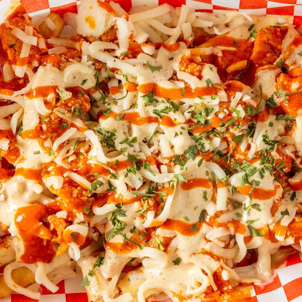 Buffalo Chicken Studio Fries.