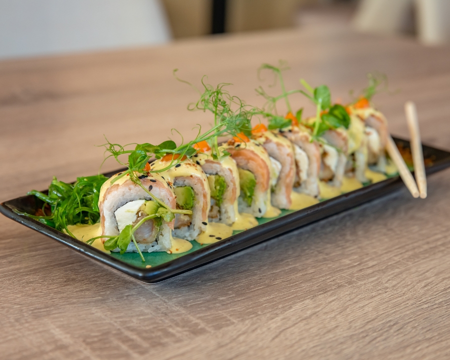 Smoked Salmon Maki.
