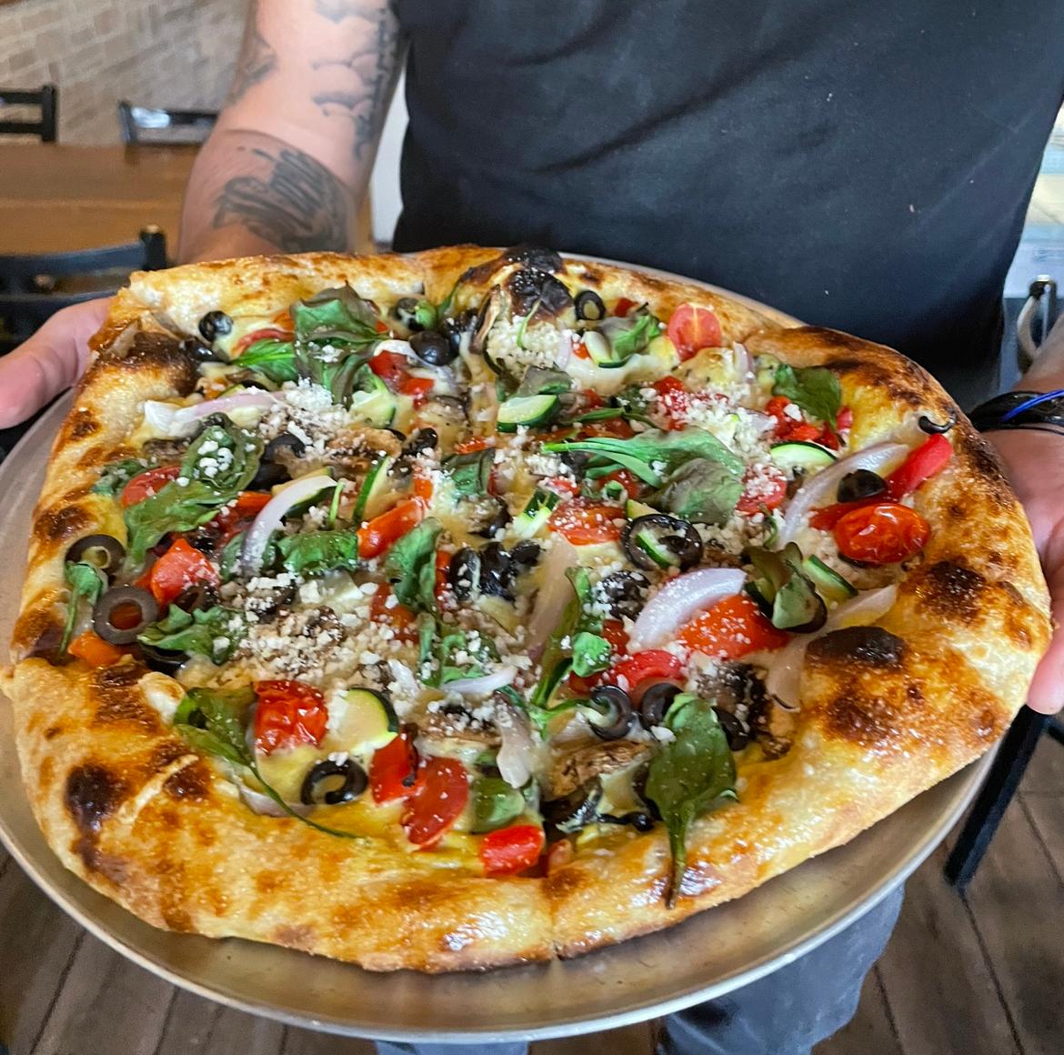 Pesto White Veggie Delight.