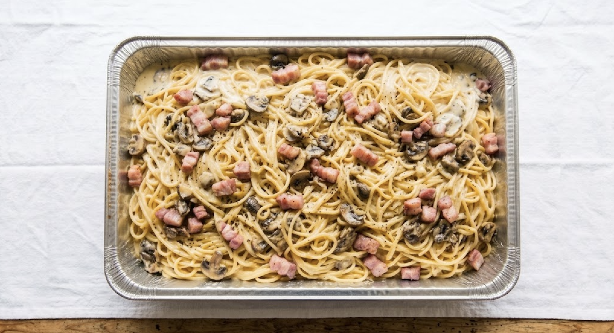 Carbonara Tray (12-15 servings).