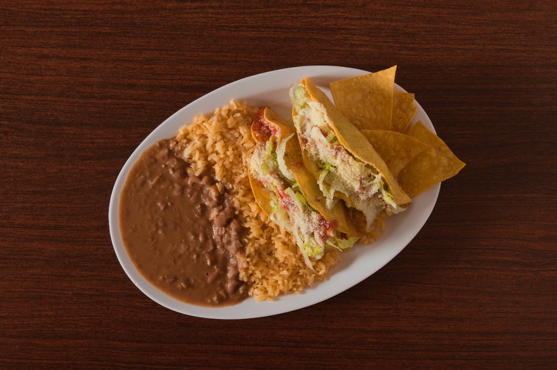 Plate 2 Crispy Tacos.