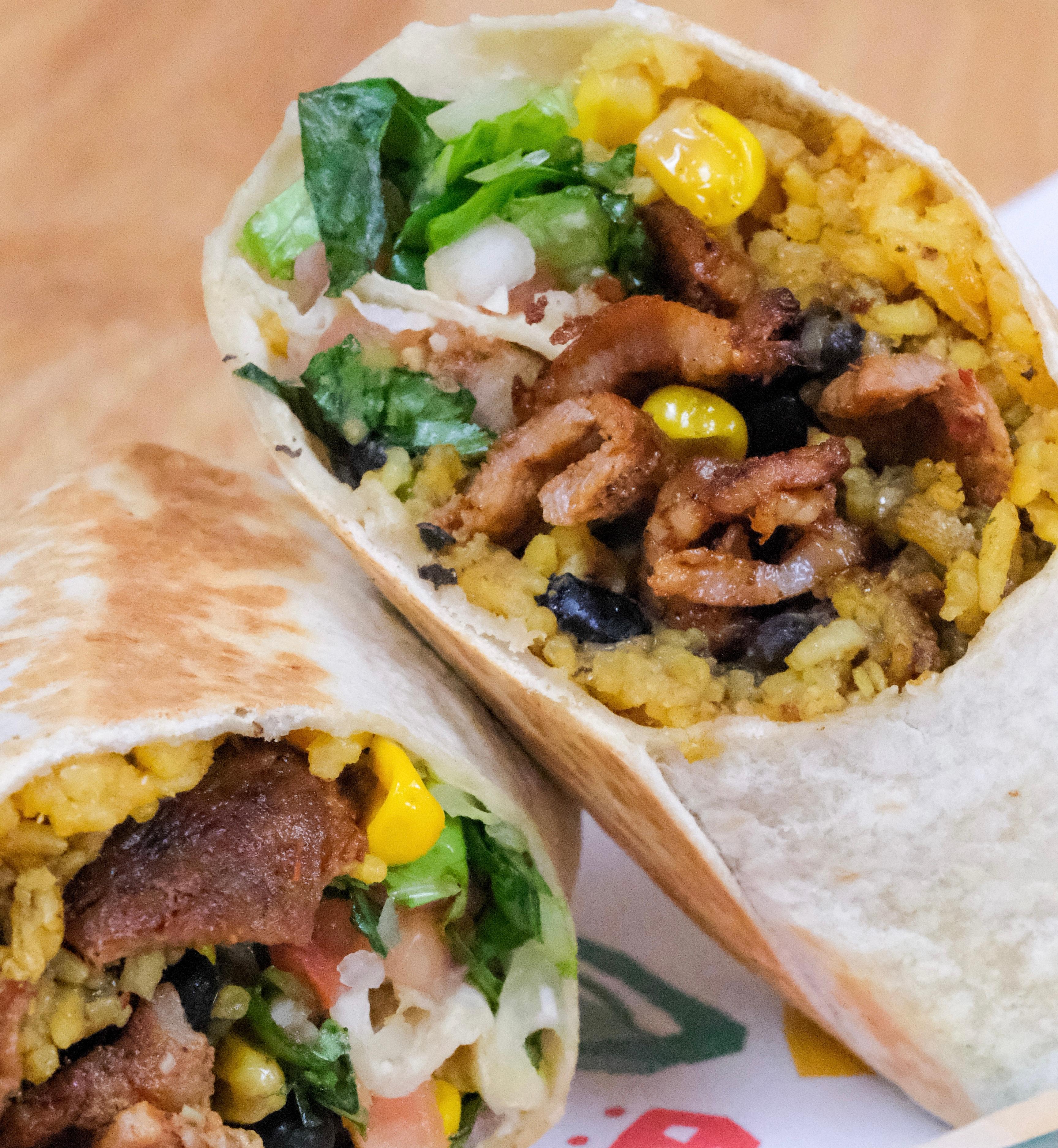 Citrus Grilled Pork Burrito.