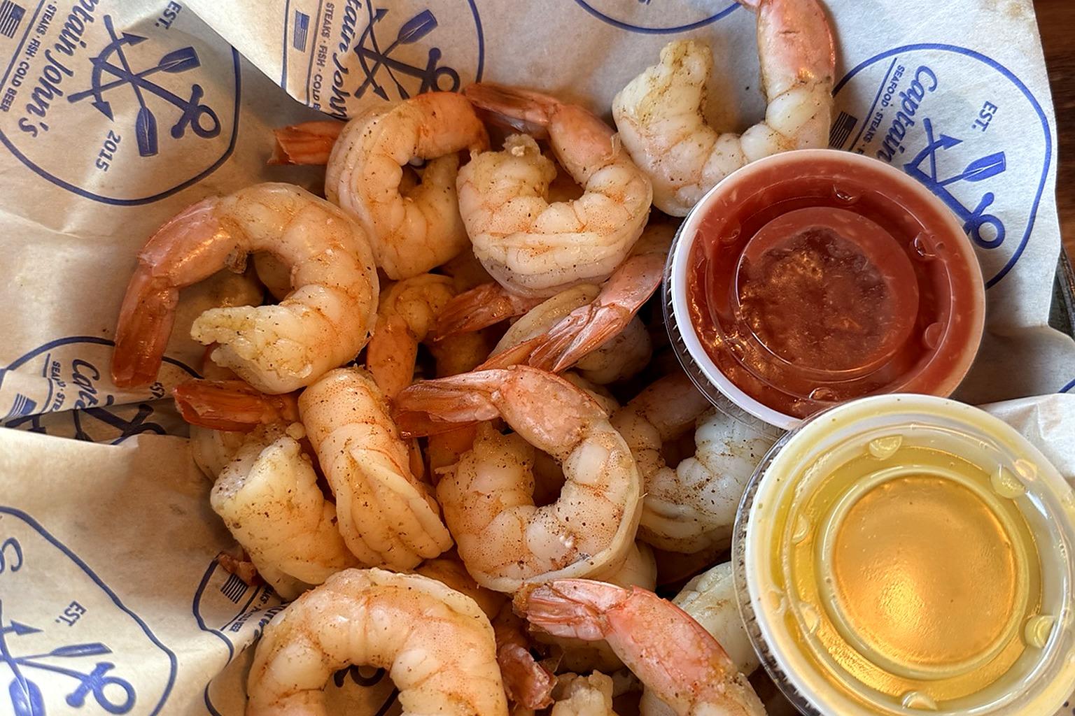 Shrimp by the #.