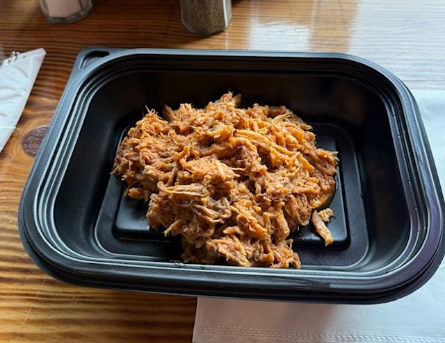 Half pound Pulled Pork.