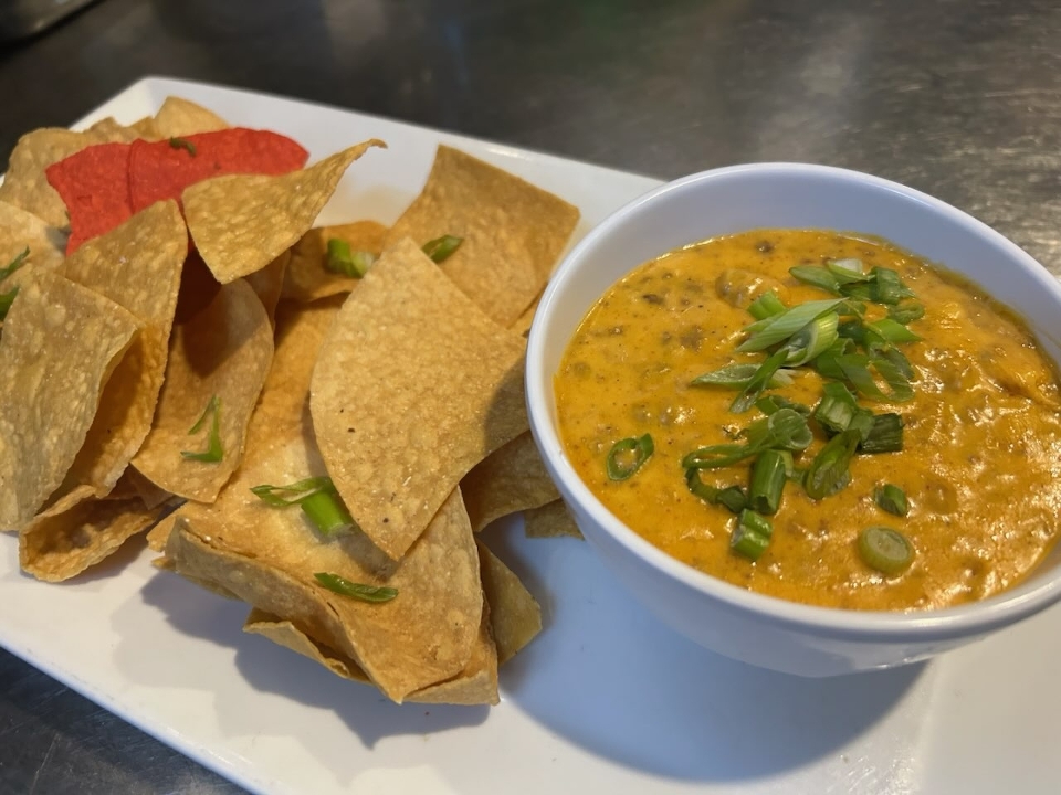 Chorizo & Beer Cheese Dip.