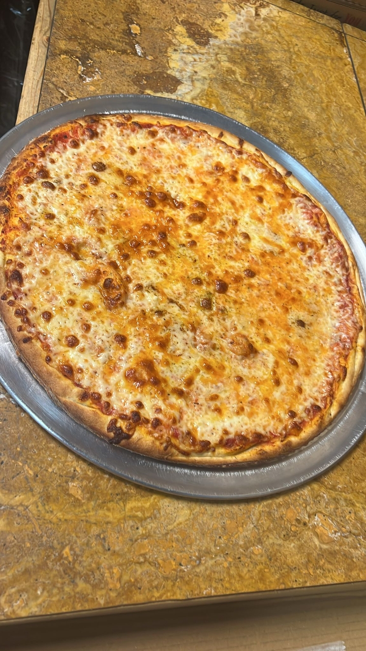 Five Cheese Gourmet Pizza.