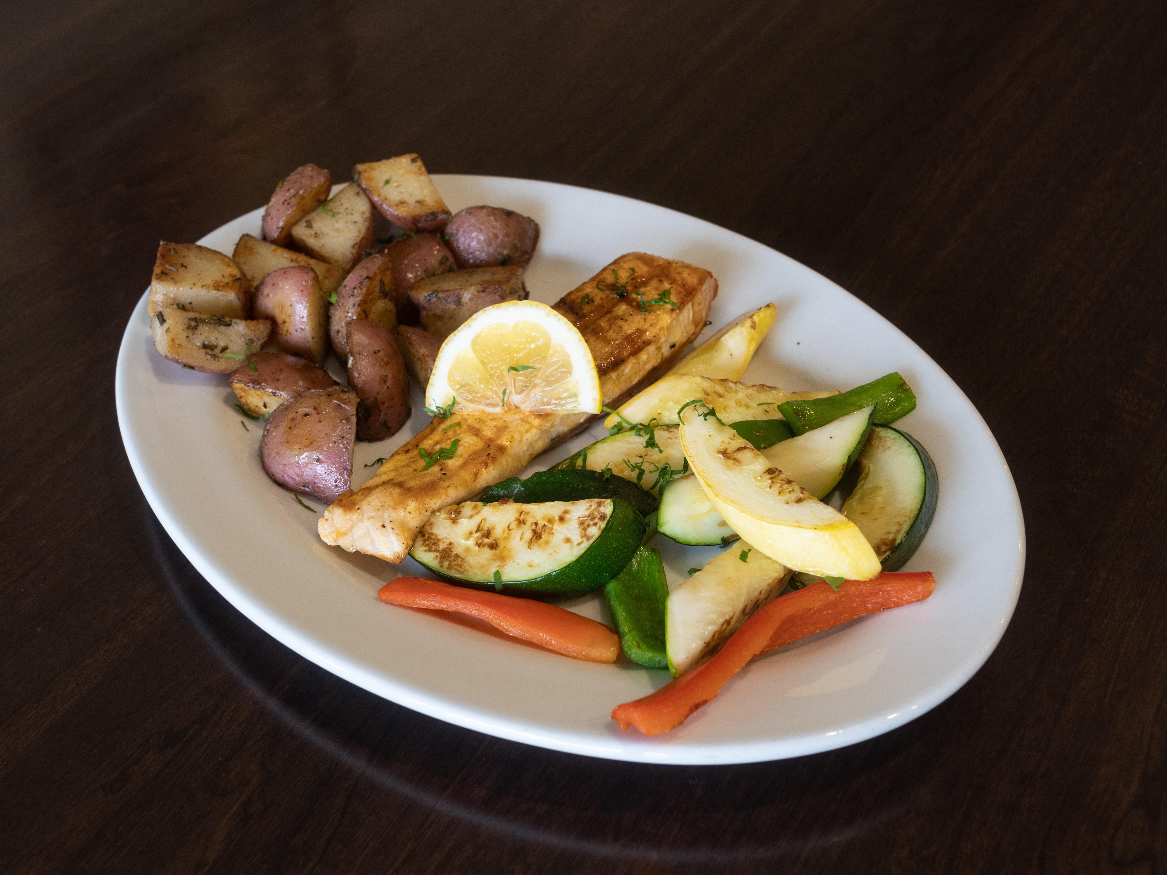 Grilled Salmon Plate.