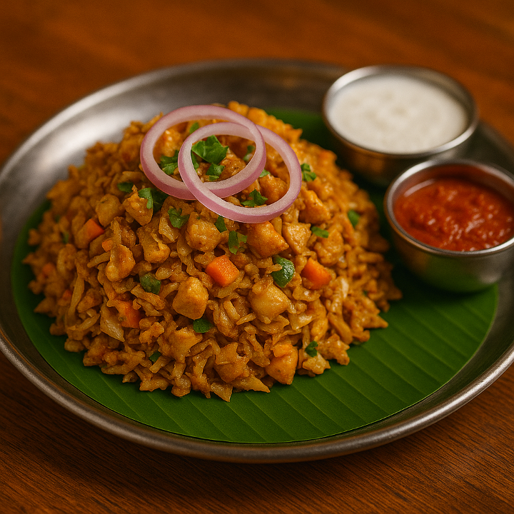 Kothu Parata chicken.