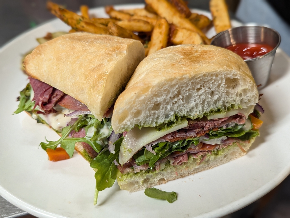 Oven Roasted Grinder Sandwich.