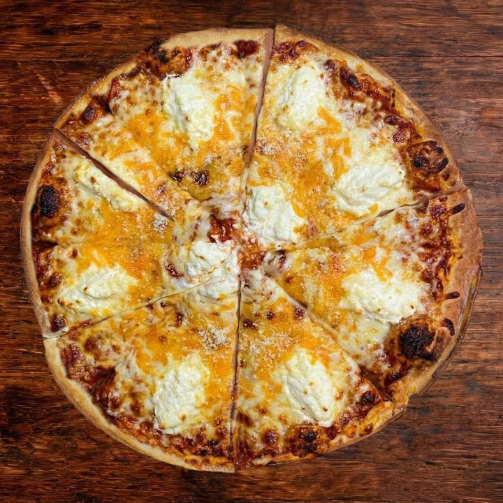 Four Cheese Gluten Free Pizza.