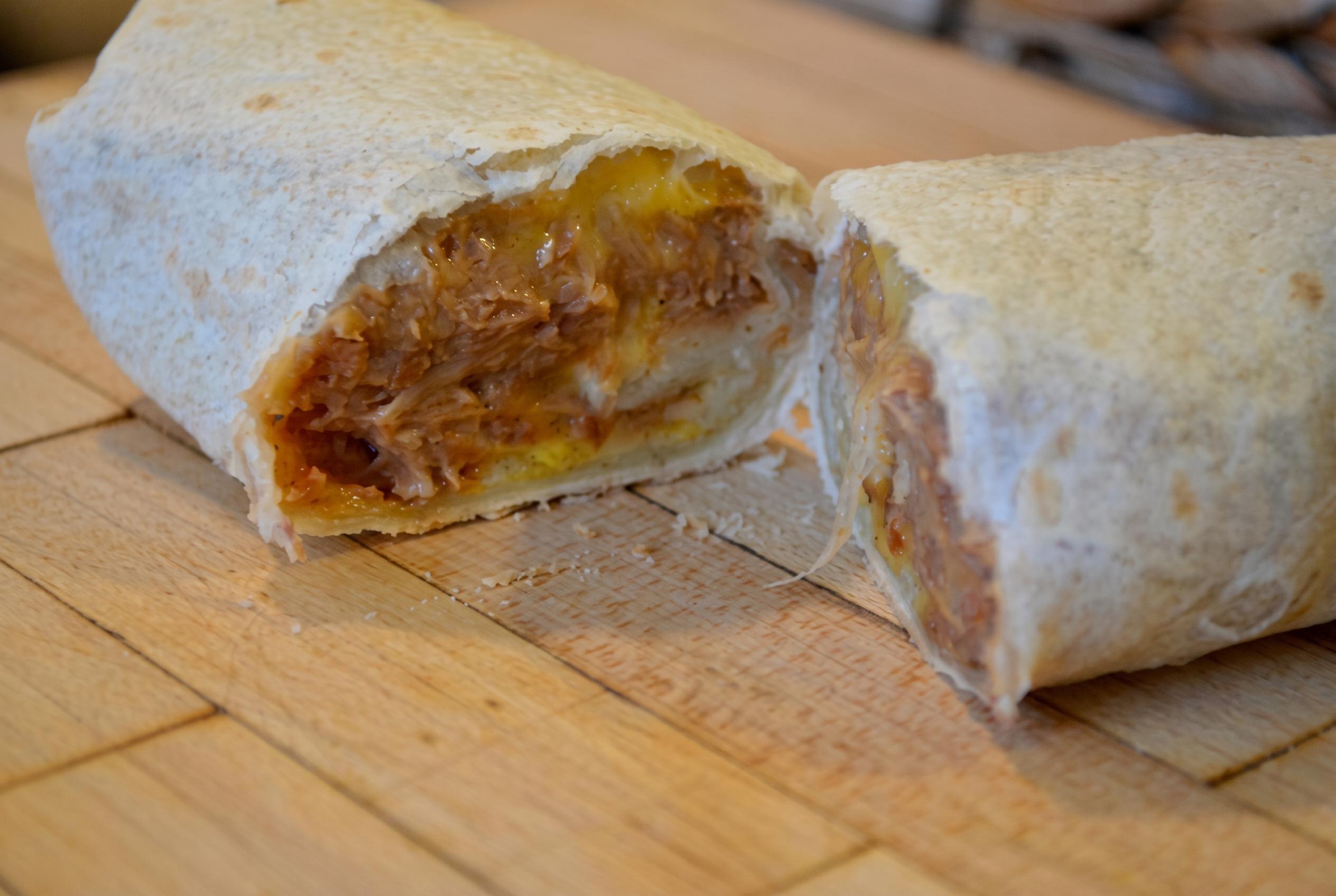 Bean and Egg Burrito.