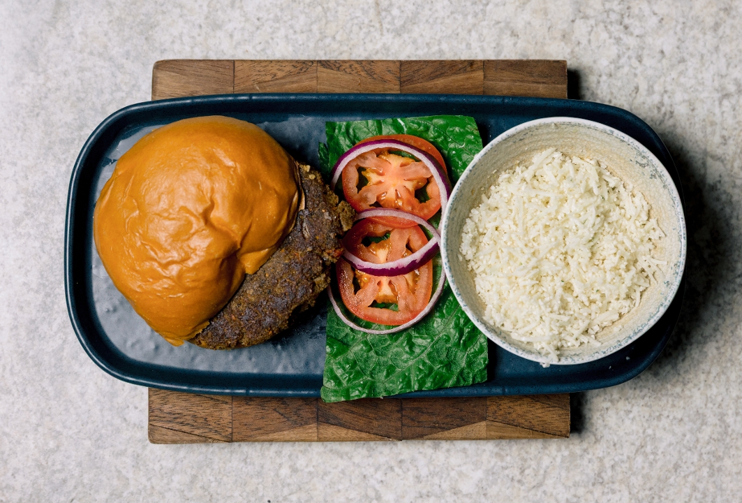 Black Bean Veggie Burger.