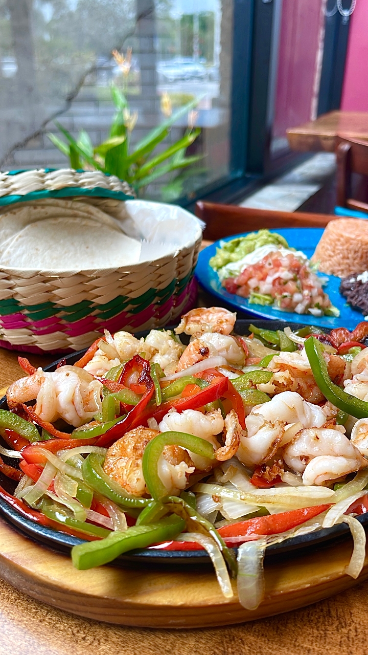 Fajitas de Shrimp.