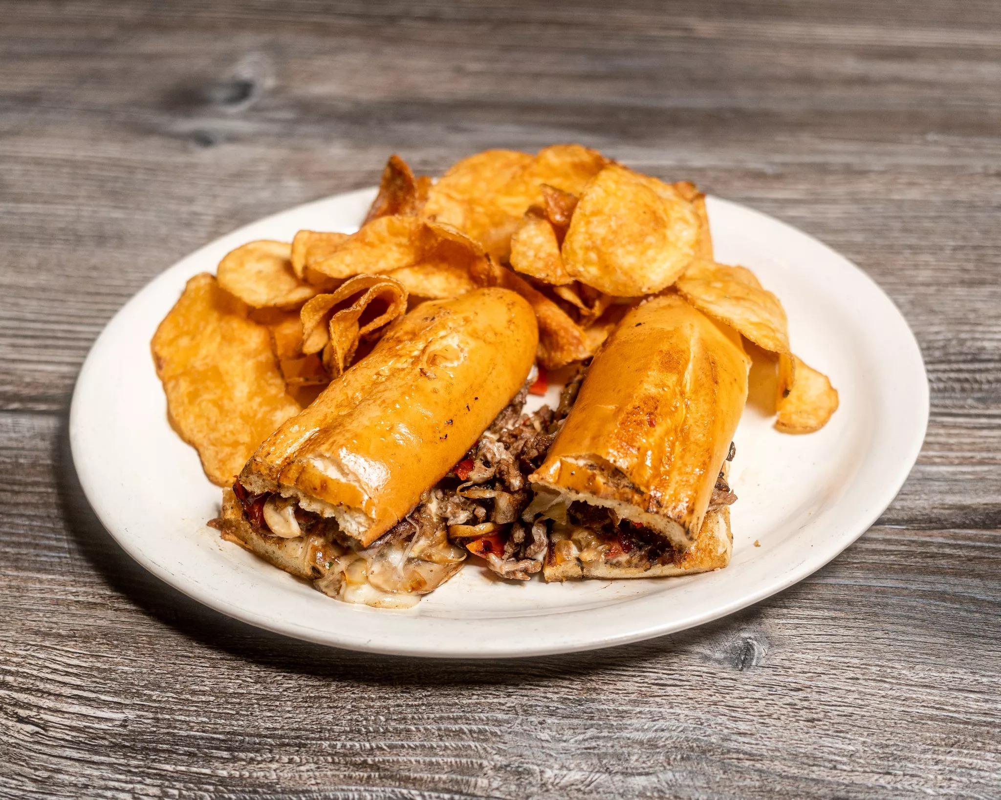 Philly Cheesesteak Sandwich Full.