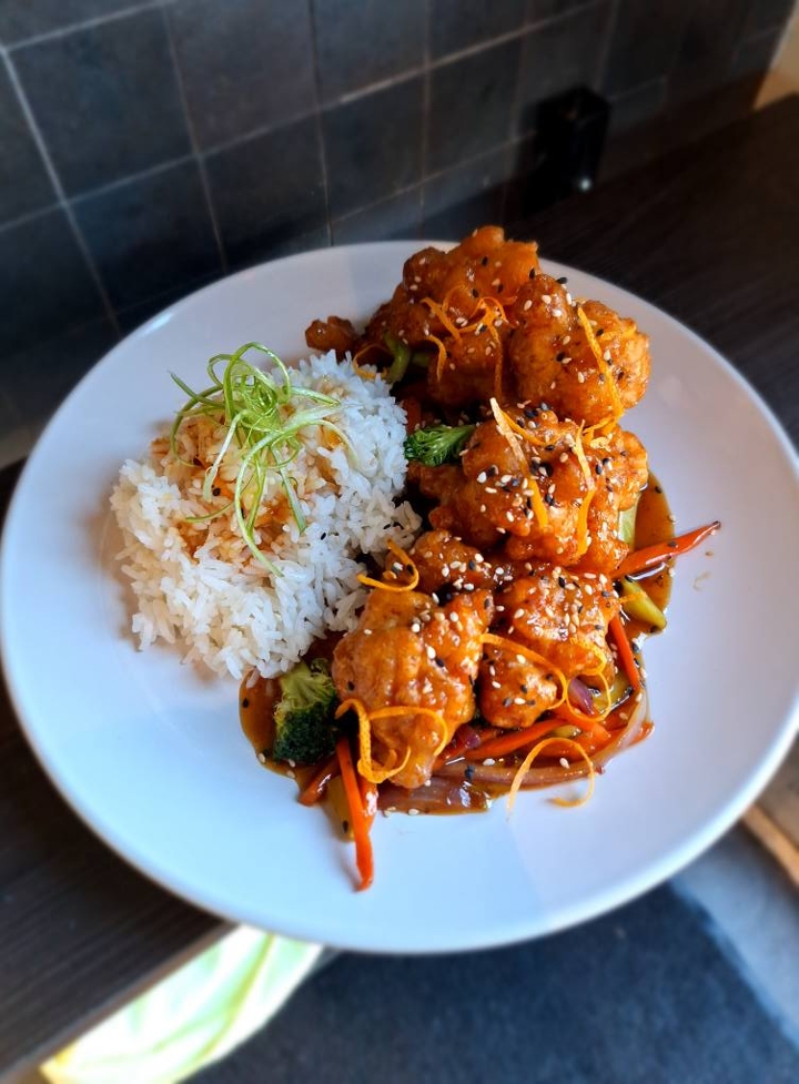 Orange Chicken Bowl.
