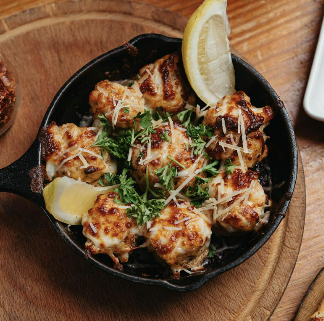 NOLA Seafood Stuffed Mushrooms.